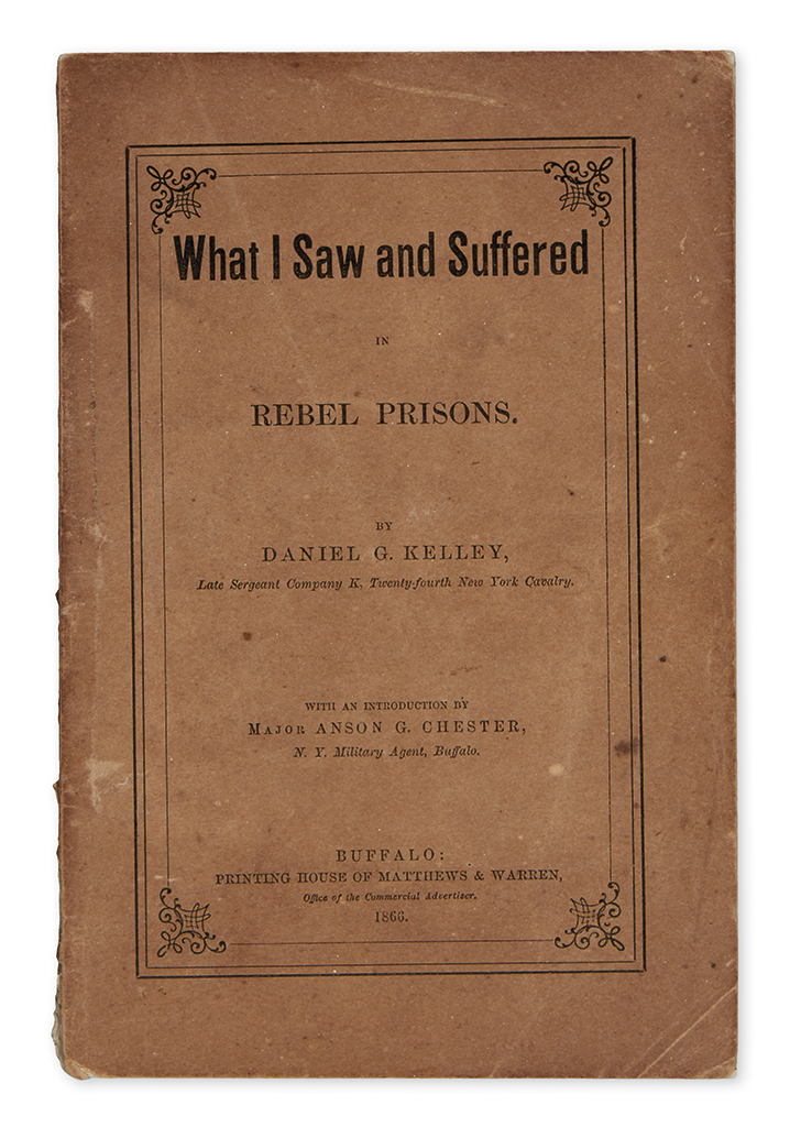 (CIVIL WAR--PRISONS.) Pair of pamphlets relating to Andersonville Prison.